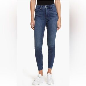 NWT Good American Good Legs High Waist Raw Hem Skinny Jeans in a Size 4/27